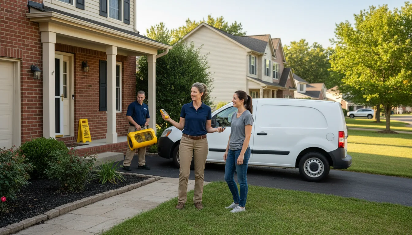 Water restoration image for Dehumidification And Cleanup Services in Paulsboro, NJ